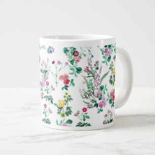 Lichtflorales Muster Jumbo-Tasse