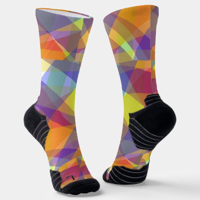 Lichtgeometrisch - athletische Socken (Gewinkelt)