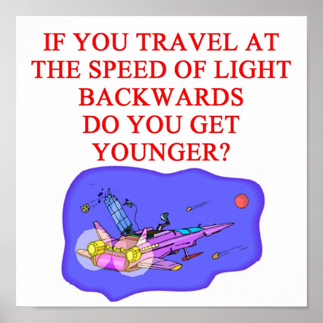 Lichtgeschwindigkeit Poster (Vorne)