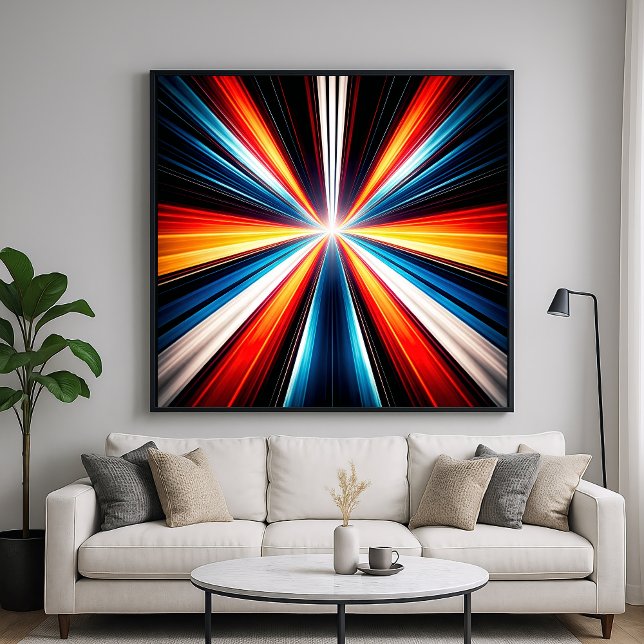 Lichtgeschwindigkeits-Streifen-Kunst Poster (Von Creator hochgeladen)