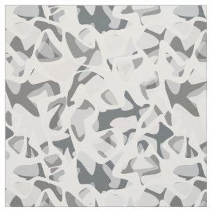 Lichtgrau Abstraktes Gepunktetes Camouflage-Muster Stoff