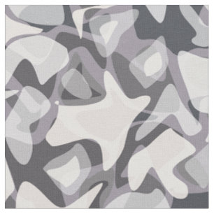 Lichtgrau Abstraktes Gepunktetes Camouflage-Muster Stoff