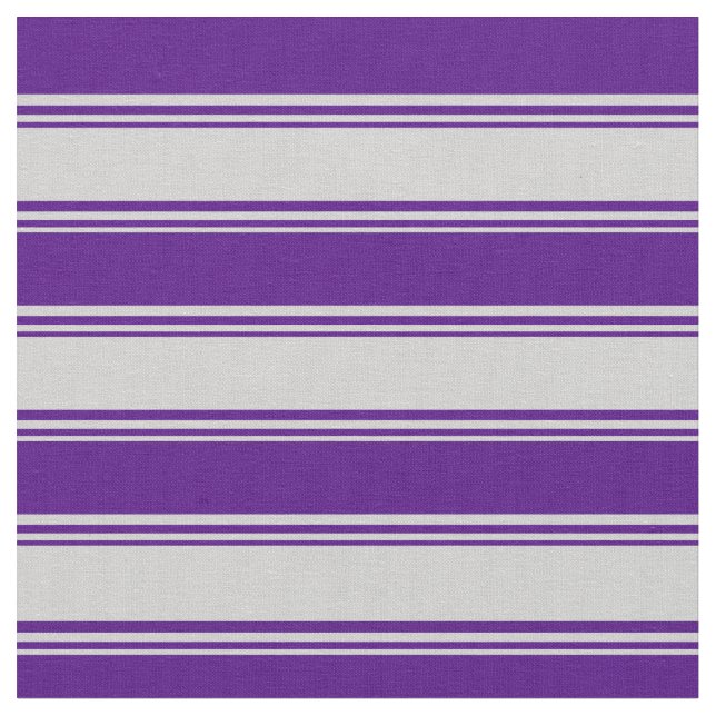 Lichtgrau- und Indigolinien-Muster Stoff (Nahaufnahme)