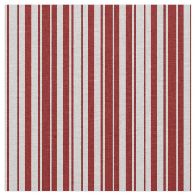Lichtgrau und Maroon Streifen Muster Stoff (Nahaufnahme)