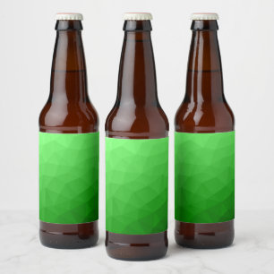Lichtgrün geometrisches Messprofil Bierflaschenetikett