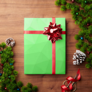 Lichtgrün geometrisches Messprofil Geschenkpapier