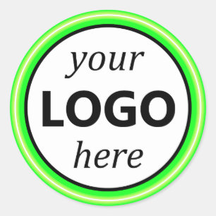 Lichtgrüner Nebel für Ihr Circle Logo Bildabbild Runder Aufkleber