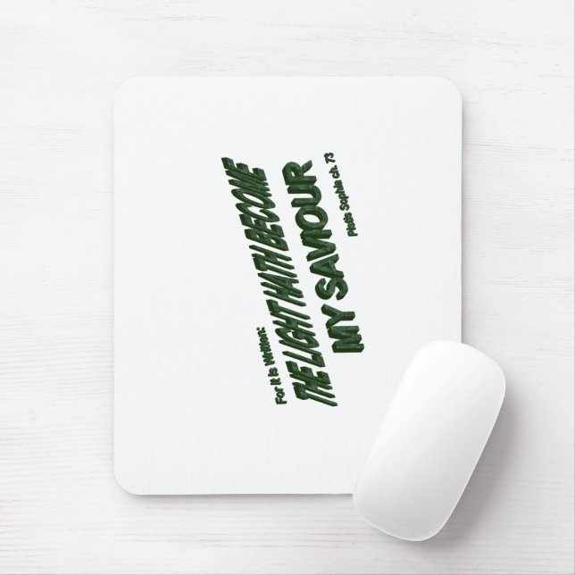 Lichthahn wird mein Retter - Grün Mousepad (Mit Mouse)