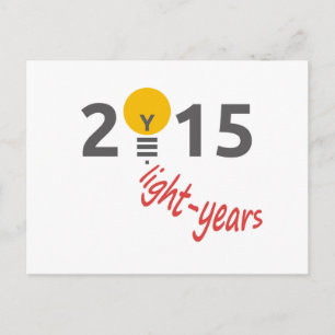 Lichtjahr 2015 postkarte