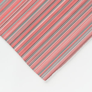 Lichtkorallenstreifen Fleecedecke