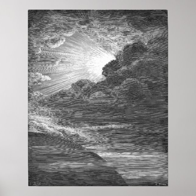 Lichtkreation von Gustave Doré Poster (Vorne)