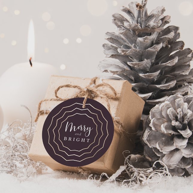 Lichtkreis | Elegante Moderne Weihnachtsgeschenke  Geschenkanhänger (Von Creator hochgeladen)