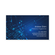 Lichtkreise für Computerprogrammierer-Visitenkarte