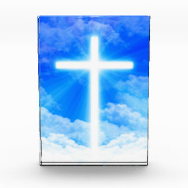 Lichtkreuz Jesus Christus Christlich anpassbar Fotoblock