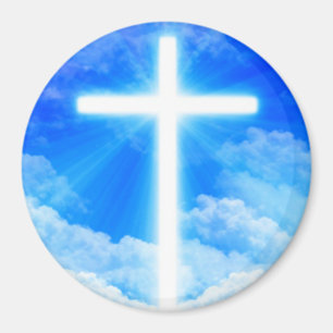 Lichtkreuz Jesus Christus Christlich anpassbar Magnet