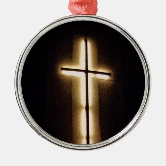 Lichtkreuz Ornament Aus Metall (Vorne)