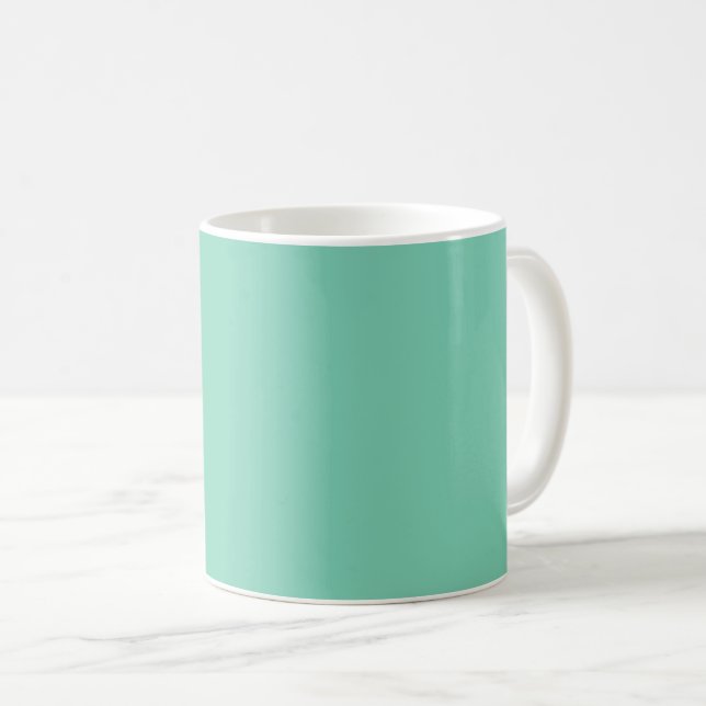 Lichtküstengrüne Farbe Kaffeetasse (VorderseiteRechts)