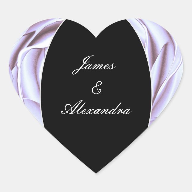 Lichtmetallische Rose Heart Sticker (Vorderseite)