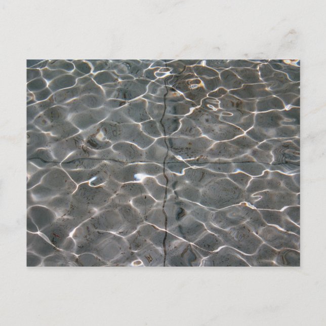 Lichtmuster auf Wasser Postkarte (Vorderseite)