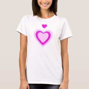 LICHTPINK FUCHSIA HERZEN T-Shirt