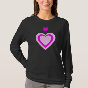 LICHTPINK FUCHSIA HERZEN T-Shirt