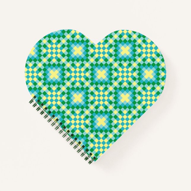 Lichtpixelmuster Notizbuch (Vorderseite)