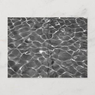 Lichtreflektionen auf der Wasser-Foto-Postkarte Postkarte