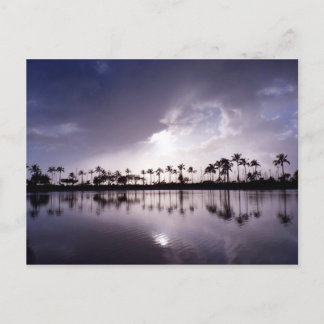 Lichtreflektionen in der Lagune Postkarte