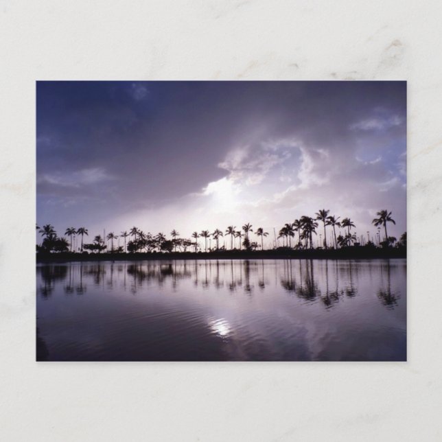 Lichtreflektionen in der Lagune Postkarte (Vorderseite)