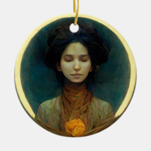 Lichtring 2 Fantasie Sci-fi Keramik Ornament