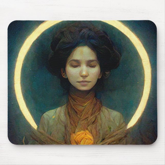 Lichtring 2 Fantasie Sci-fi Mousepad (Vorne)