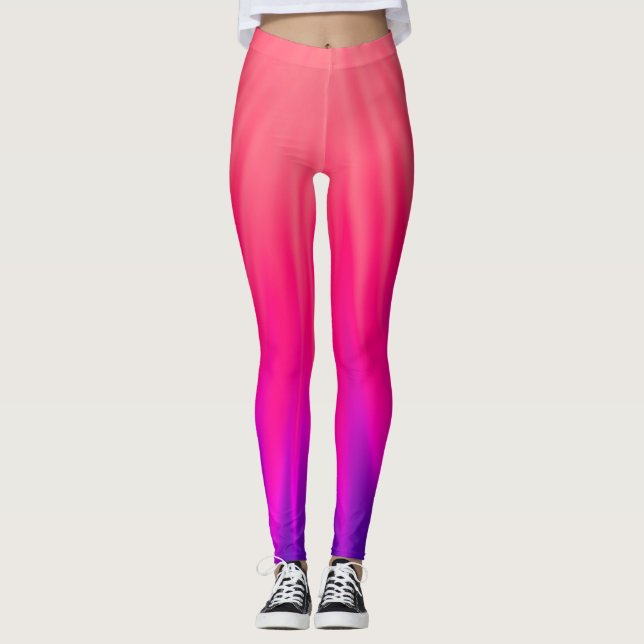 Lichtrosa und Lila Leggings (Vorderseite)