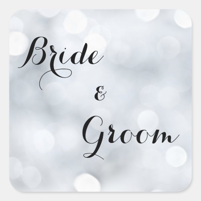 Lichtschnee-Glitzer Sparkle Silver Sticker (Vorderseite)