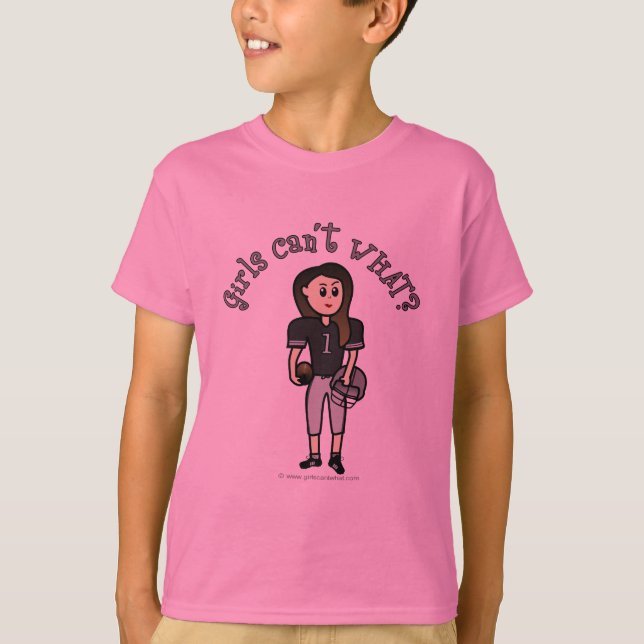 Lichtschwarzer Fußball T-Shirt (Vorderseite)