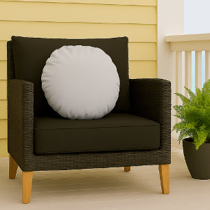 Lichtsilber Graue Solid-Farbe Schlicht schlicht Mi Rundes Kissen