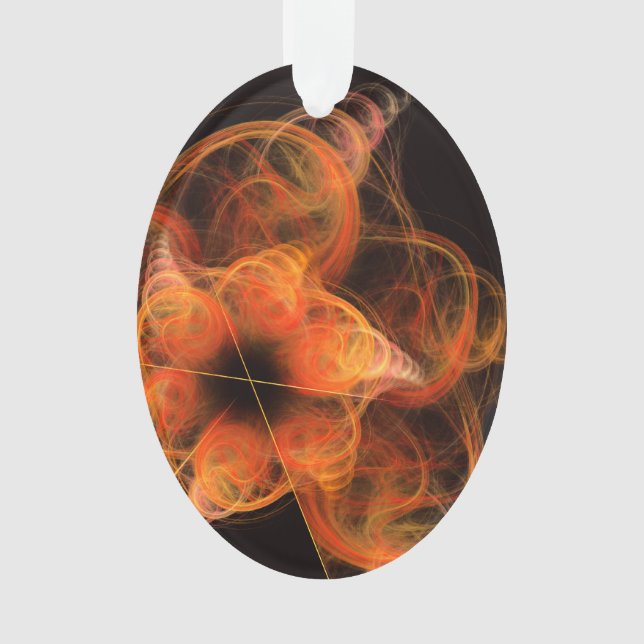 Lichtspiel Abstrakt Art Acrylic Oval Ornament (Vorderseite)