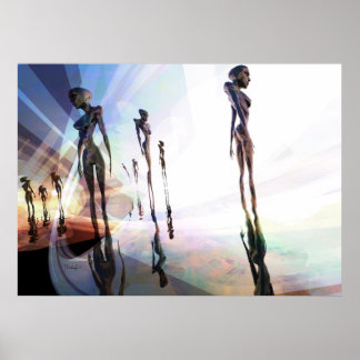 Lichtsplitter - surreales Kunstposter Poster