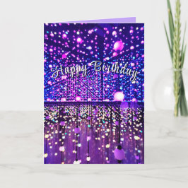 Lichtstärke bis zur Unendlichkeit der Geburtskarte Karte