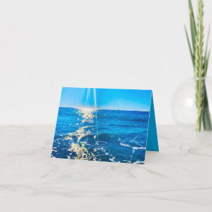 Lichtstrahl auf Meer Karte