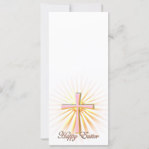 Lichtstrahlen aus dem religiösen Kreuz (auf Weiß)