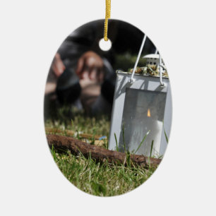 Lichtstrahlen Keramikornament