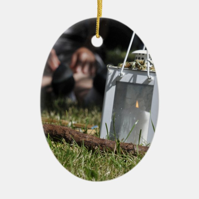 Lichtstrahlen Keramikornament (Vorne)