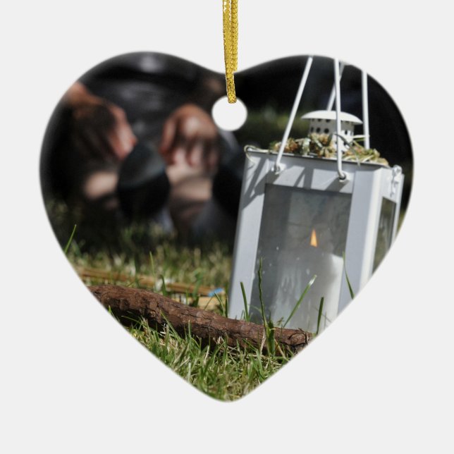 Lichtstrahlen Keramikornament (Vorne)