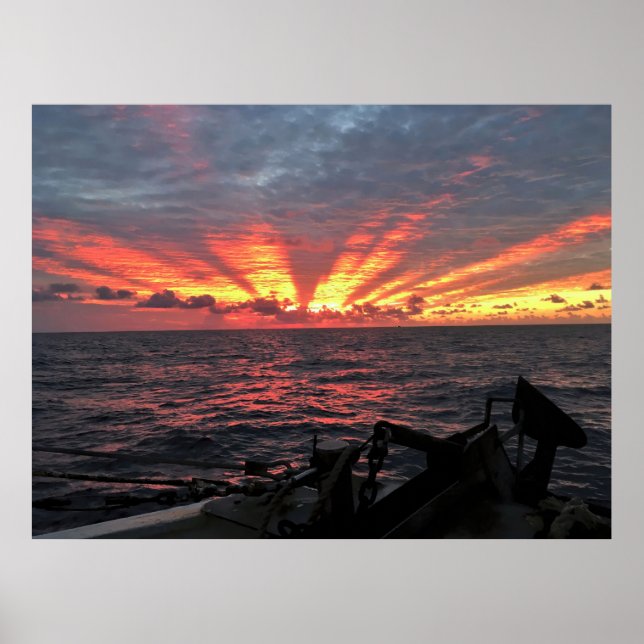 Lichtstrahlen Poster (Vorne)