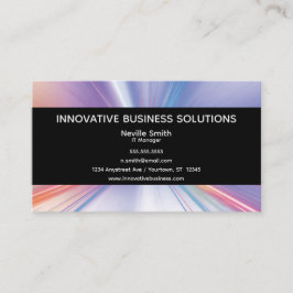 Lichtstrahltechnologie IT-Kommunikation Visitenkarte