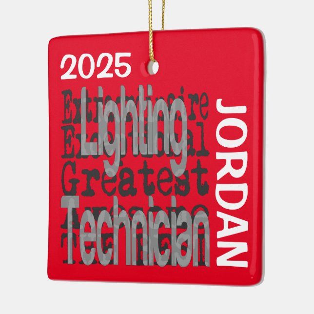 Lichttechniker Außerordentlicher CUSTOM Keramikornament (Links)