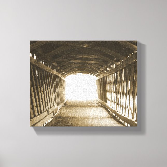 Lichttunnel Leinwanddruck (Vorderseite)