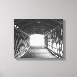 Lichttunnel Leinwanddruck