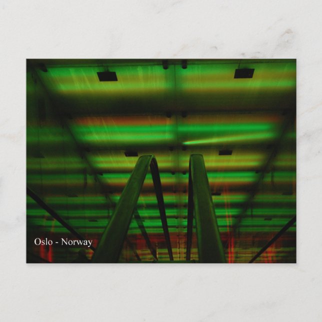 Lichttunnel - Oslo Postkarte (Vorderseite)