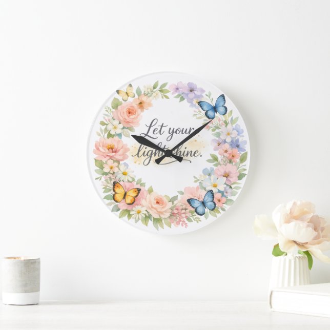 Lichtuhr leuchtet große wanduhr (Zuhause)